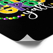 Het is Mardi Gras Yall Funny Tiener Boys Kinder Ma Poster (Hoek)