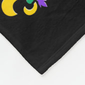 Het is Mardi Gras Yall Grappige Flamingo Carnaval Fleece Deken (Hoek)