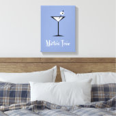 Het is Martini Time. Canvas Afdruk (Insitu (Slaapkamer))