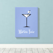 Het is Martini Time. Canvas Afdruk (Insitu (Houten vloer))
