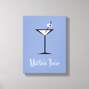 Het is Martini Time. Canvas Afdruk
