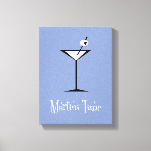 Het is Martini Time. Canvas Afdruk (Voorkant)