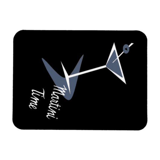 Het is Martini Time. Magneet (Horizontaal)