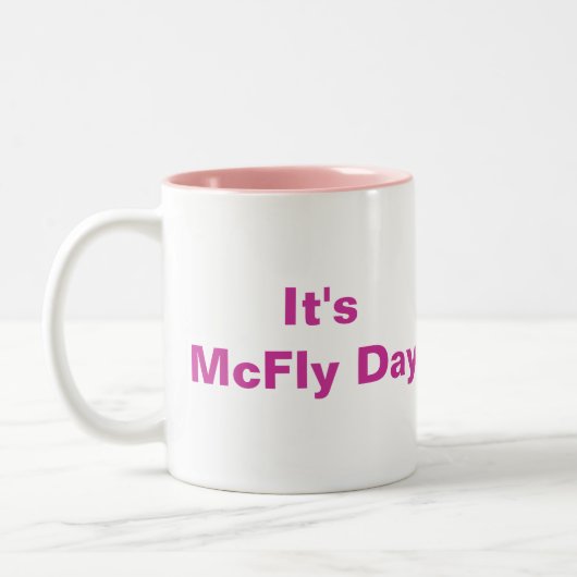 Het is McFly Day Mok Pink (Links)