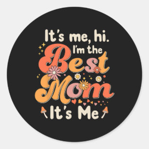 Het is me Hi In De Pap Zijn Ik Vaders Dag BESTE PA Ronde Sticker