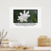 Het is meer gezegend om te geven dan te ontvangen poster (Keuken)