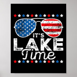 Het is meer tijd Patriottische Amerikaanse Vlag 4 Poster