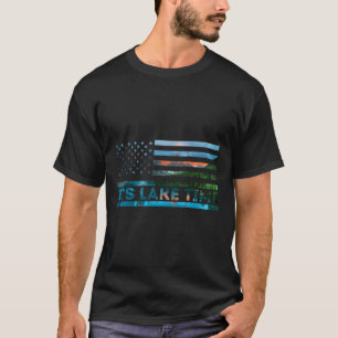 Het is Meer Tijd Zonsondergang Amerikaanse Vlag Zo T-shirt