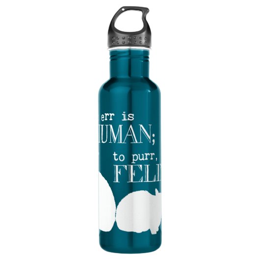 Het is menselijk om te zuiveren - alle kleuren waterfles  (Voorkant)