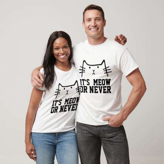 HET IS MEOW OF NOOIT, grappige T-shirts (Unisex)