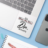 Het is mevrouw mejuffrouw mevrouw dr. Eigenlijk ee Sticker (Laptop met iPhone)