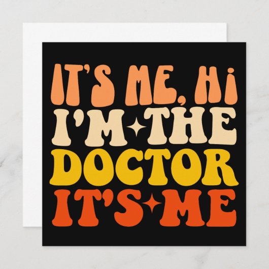 Het is mij, hoi, ik ben de dokter, het is mij kaart (Voorkant / Achterkant)