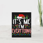 Het is mij, ik ben alles grappig kerst bijpassende kaart (Voorkant)
