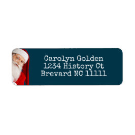 Het is mij Santa Retouradres Label Typewriter Lett