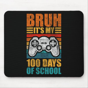 Het is mijn 100 dagen school Gamer Boy 100ste dag Muismat