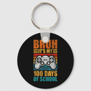 Het is mijn 100 dagen school Gamer Boy 100ste dag Sleutelhanger