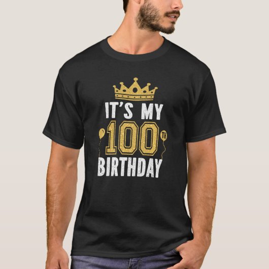 Het is mijn 100e verjaardag gedurende 100 jaar oud t-shirt (Voorkant)