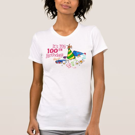 Het is mijn 100e verjaardag (Petten van de Partij) T-shirt (Voorkant)