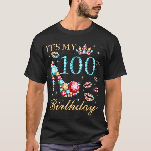 Het is mijn 100ste 100 koningin t-shirt (Voorkant)