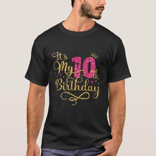 Het is mijn 10e 10 jaar oude prinses t-shirt (Voorkant)