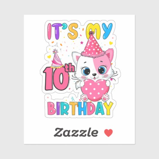 Het is mijn 10e bruiskat van de bruismakerij van d sticker (Vel)