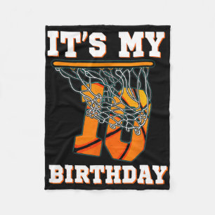Het is mijn 10e verjaardag Bysketbyll Boy Party 10 Fleece Deken