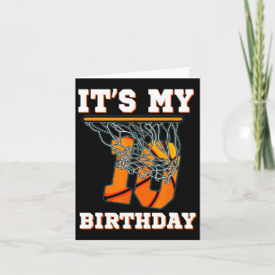 Het is mijn 10e verjaardag Bysketbyll jongensfeest Kaart