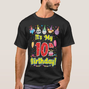 Het is mijn 10e verjaardag Cute 10 jaar oude verja T-shirt