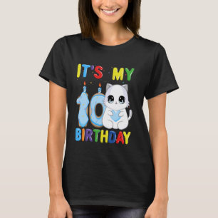 Het is mijn 10e verjaardag Jongen 10 jaar oude Rag T-shirt