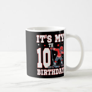 Het is mijn 10e verjaardag jongens ijshockey dabbe koffiemok