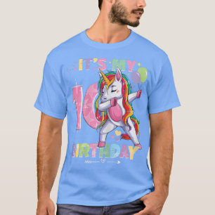 Het is mijn 10e verjaardag meisje 10 jaar unico t-shirt