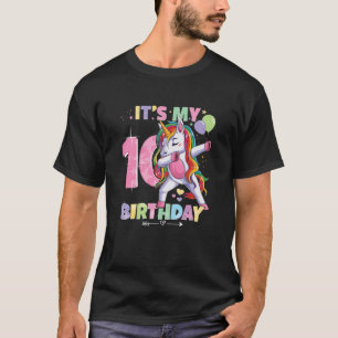 Het is mijn 10e verjaardag meisje van 10 jaar Unic T-shirt