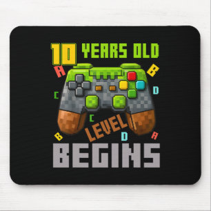Het is mijn 10e verjaardag Pixel Gaming Controller Muismat