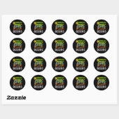 Het is mijn 10e verjaardag Pixel Gaming Controller Ronde Sticker (Vel)