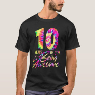 Het is mijn 10e verjaardag stropdas kleurstof voor t-shirt