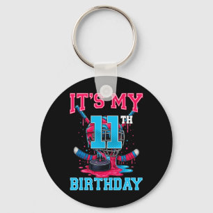 Het is mijn 11e verjaardag Hockey 11 Jaar Oude Ijs Sleutelhanger
