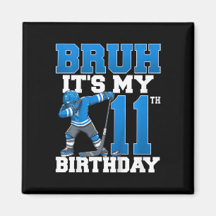Het is mijn 11e verjaardag IJshockey 11 Jaar Oud Magneet