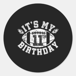 Het is mijn 11e verjaardag Jongen 11 jaar oud voet Ronde Sticker