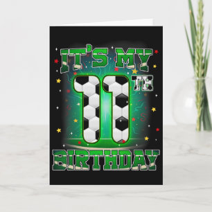 Het is mijn 11e verjaardag Jongen Voetbal 11 Jaar  Kaart