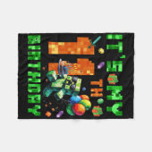 Het is mijn 11e verjaardag Pixel Nummer Videospel  Fleece Deken (Voorkant (Horizontaal))