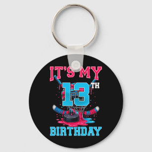 Het is mijn 13e verjaardag Hockey 13 jaar oud Ijs Sleutelhanger