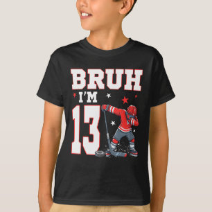 Het is mijn 13e verjaardag Jongen IJshockey 13 Jaa T-shirt
