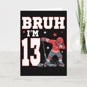 Het is mijn 13e verjaardag Jongens IJshockey 13 Ja Kaart