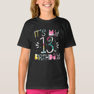 Het is mijn 13e verjaardag tropische storm 13 jaar t-shirt
