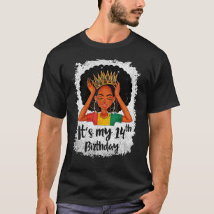 Het is mijn 14e verjaardag 14 jaar oude zwarte Mel T-shirt