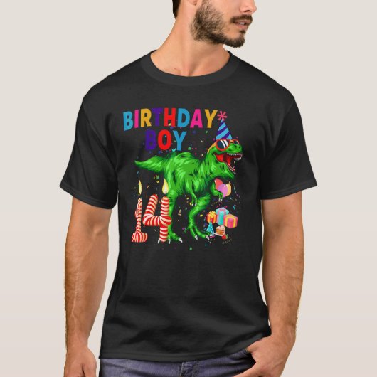 Het is mijn 14e verjaardag 14 jaar Rex Dinosaur T-shirt (Voorkant)