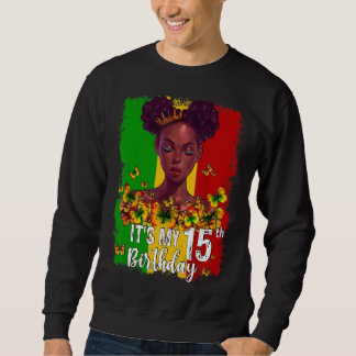 Het is mijn 15e verjaardag 15 jaar oude zwarte Mel Trui