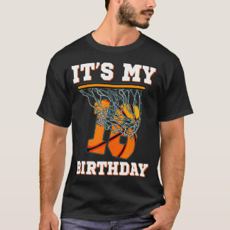 Het is mijn 16e verjaardag basketbal jongen partij t-shirt