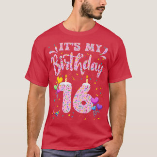 Het is mijn 16e verjaardag meisje Doughnut 16 jaar T-shirt