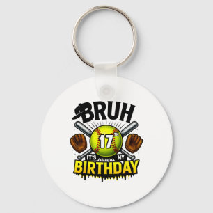 Het is mijn 17e verjaardag Zachte jongens 17 jaar Sleutelhanger